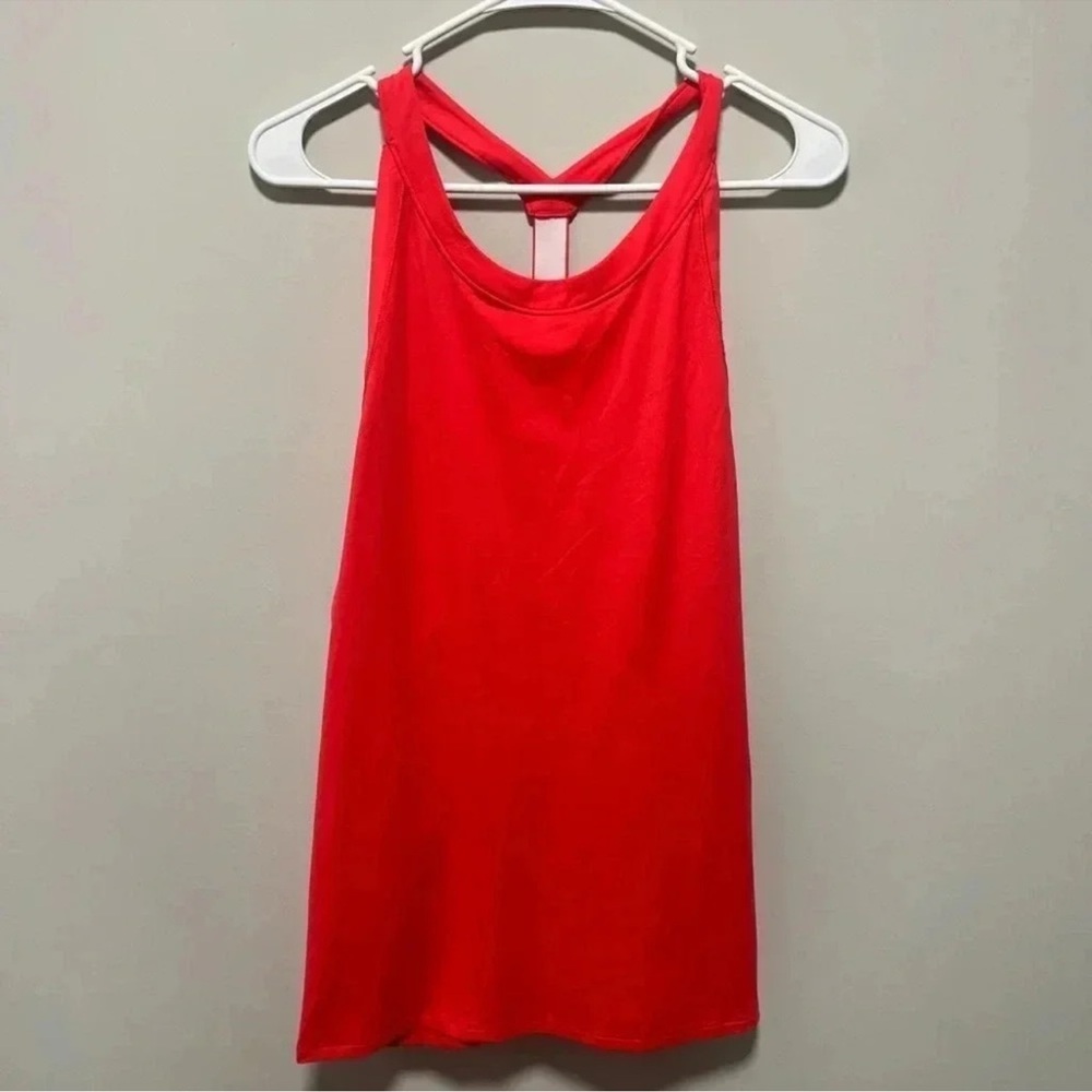Athleta Bright Red Racerback Tank Top